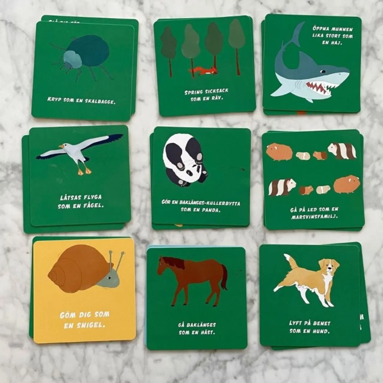 Discount Aktivitetskort: Rörelse Barn Barnspel|Spel