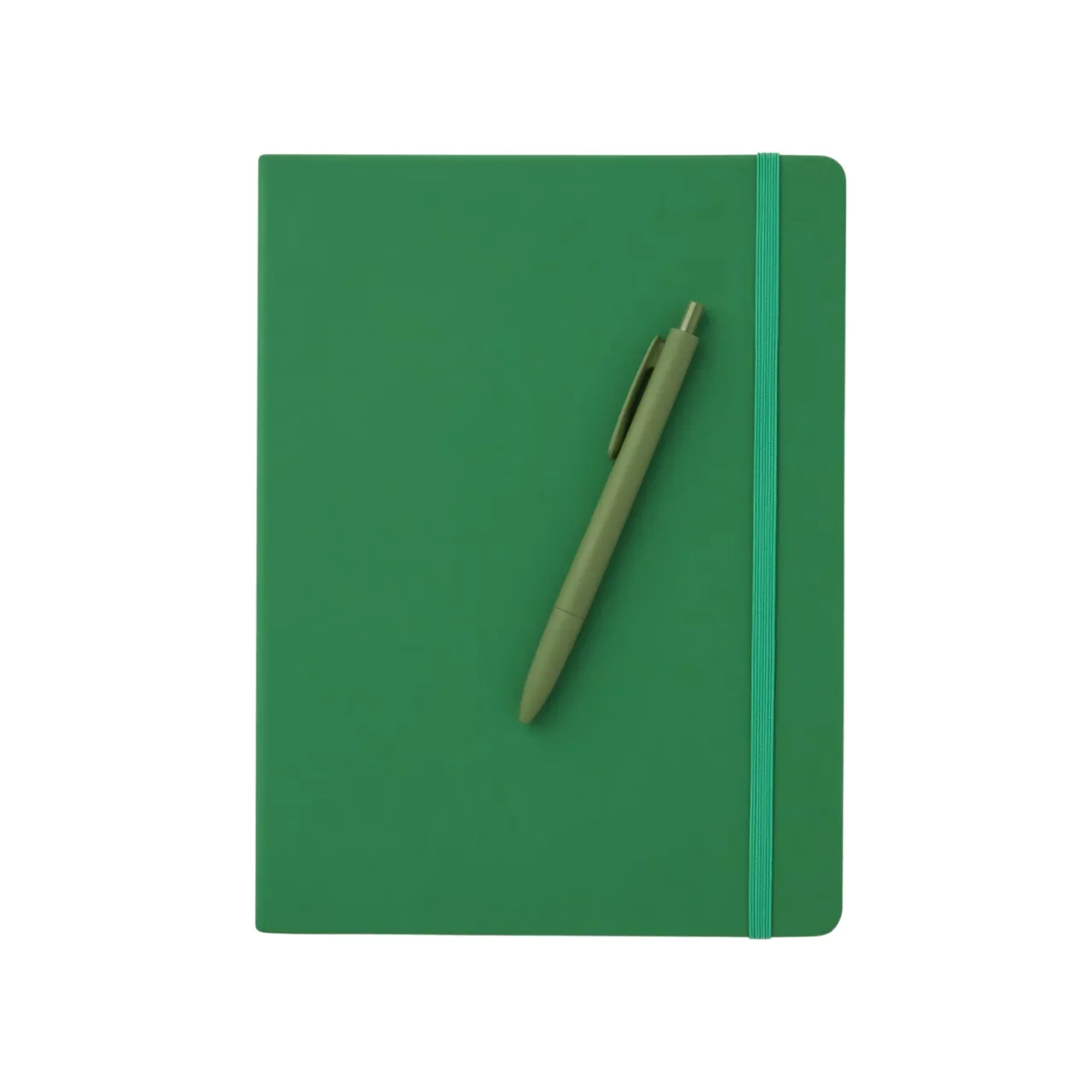 Clearance Anteckningbok Romeo B5 Grön Skrivbordstillbehör|Till Julklappsspelet