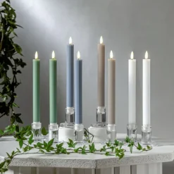 Hot Antikljus LED 2-Pack Grön Led- & Batteriljus|Adventsljus