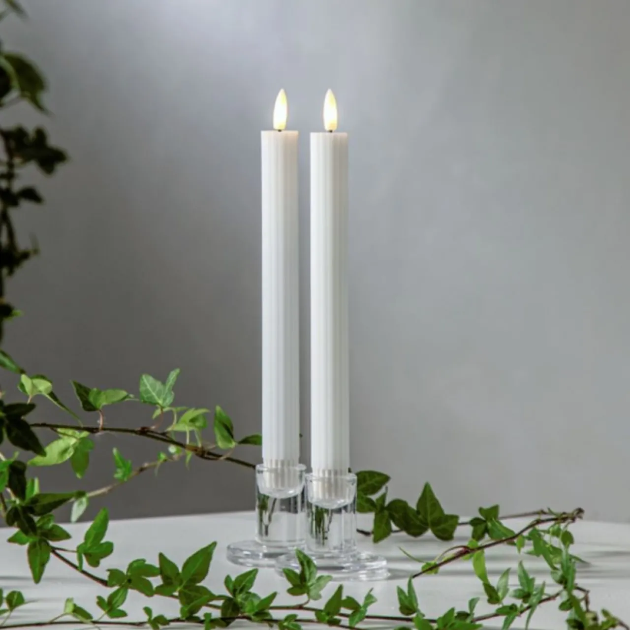 Hot Antikljus LED 2-Pack Vit Led- & Batteriljus|Adventsljus