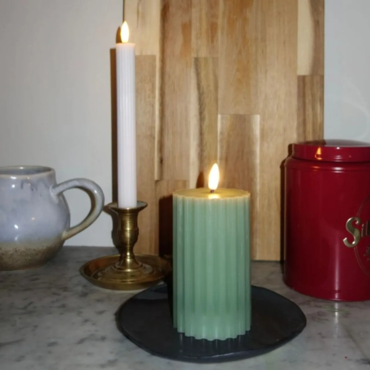 Hot Antikljus LED 2-Pack Vit Led- & Batteriljus|Adventsljus