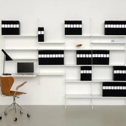 Online Arbetsskiva 78x58 vit String Skåp & Fällbord