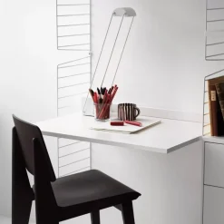 Online Arbetsskiva 78x58 vit String Skåp & Fällbord