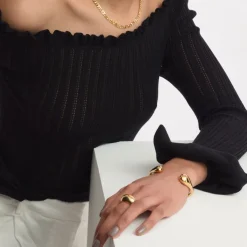 Hot Armband Bolded Drops Guld Armband Guld|Smycken Dam