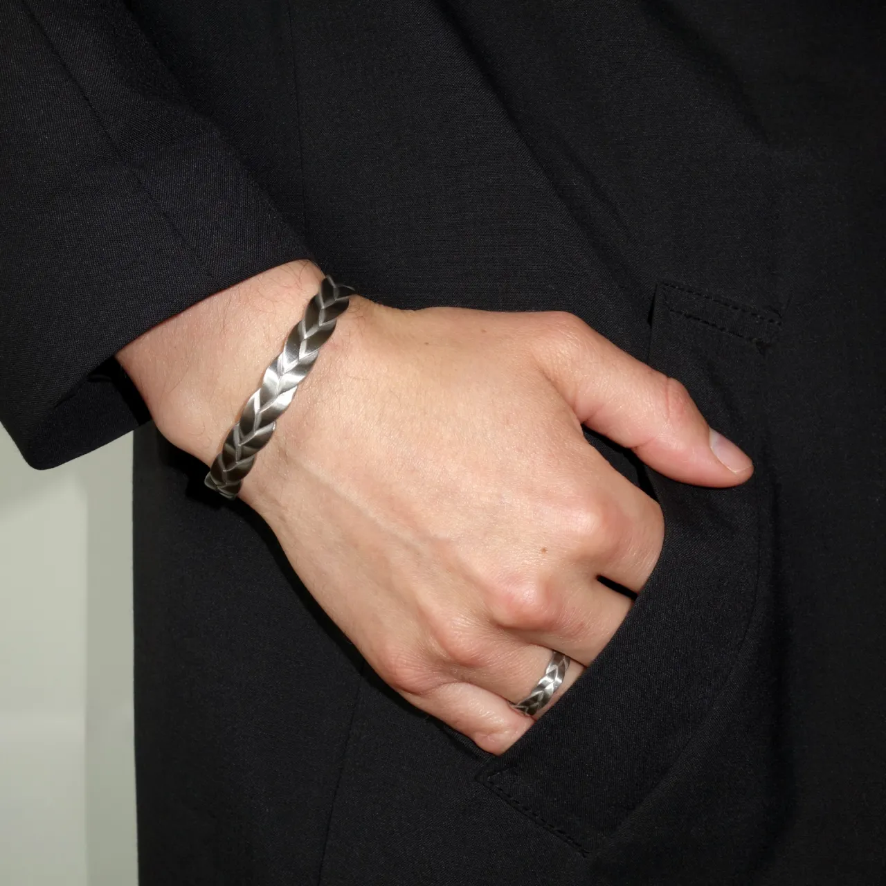 Sale Armband Braid matt stål Örhängen Silver|Örhängen Guld