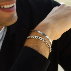 Clearance Armband Clark Kedja Stål Armband Silver|Smycken Herr