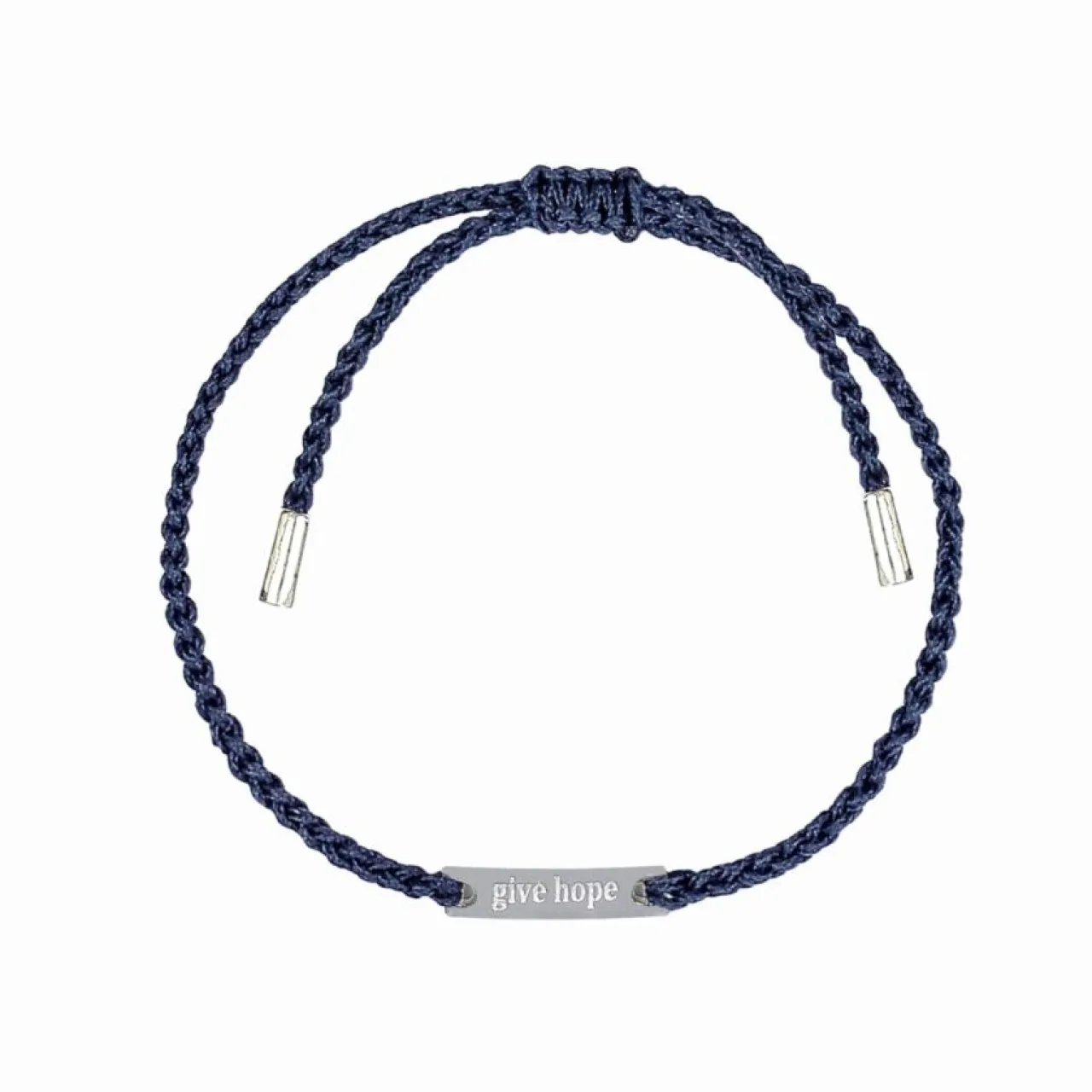 Hot ARMBAND GIVE HOPE tråd/silver Navy Armband Silver