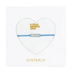 Hot ARMBAND GIVE HOPE tråd/silver Powder Blue Armband Silver|Smycken Dam