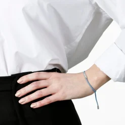 Hot ARMBAND GIVE HOPE tråd/silver Powder Blue Armband Silver|Smycken Dam