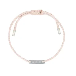 Outlet ARMBAND GIVE HOPE tråd/silver Pink Armband Silver