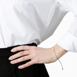 Best ARMBAND GIVE HOPE tråd/silver Silver Metallic Armband Silver|Smycken Dam