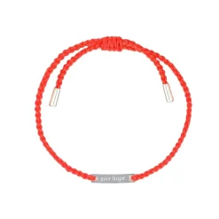 Outlet ARMBAND GIVE HOPE tråd/silver Coral Armband Silver