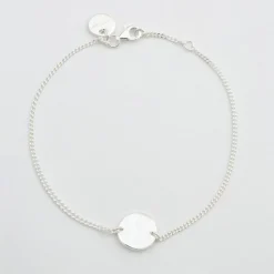 Discount Armband Minimalistica Hammered Silver Armband Silver