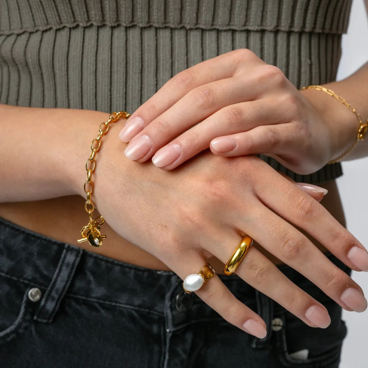 Online Armband Paxton Heavy Guld Armband Guld|Smycken Dam