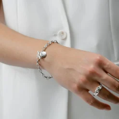 Clearance Armband Paxton Heavy Silver Armband Silver