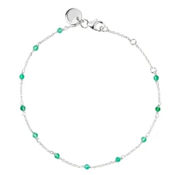 Clearance Armband Santa Monica Grön silver Armband Silver|Smycken Dam