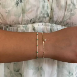 Clearance Armband Santa Monica Grön silver Armband Silver|Smycken Dam