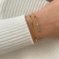 Best Armband Santa Monica Multi Guld Smycken Dam|Armband Guld