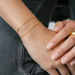 Discount Armband Sheer Station Guld Armband Guld|Smycken Dam