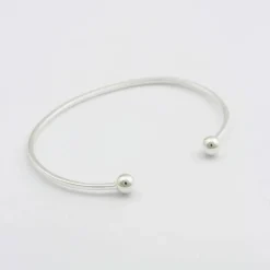 Outlet Armband Strict Plain Ball Silver - Armband Silver