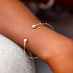 Outlet Armband Strict Plain Ball Silver - Armband Silver