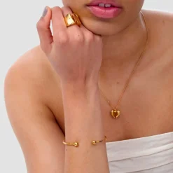 Sale Armband Strict Plain Ball Guld - Armband Guld