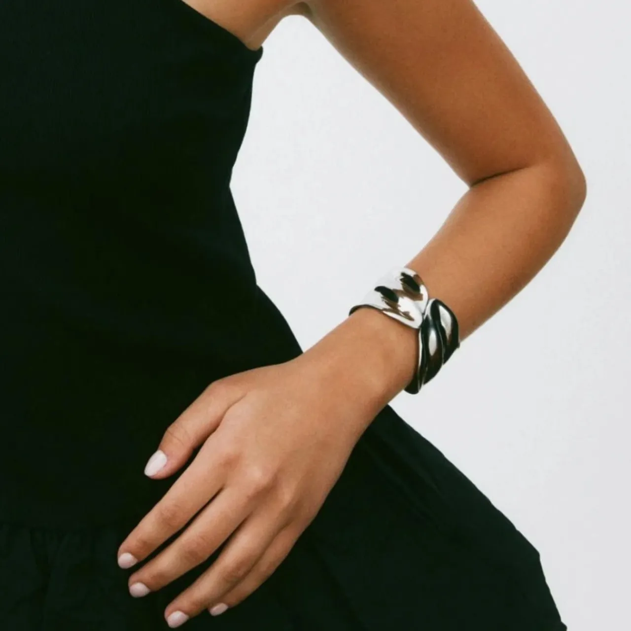 Discount Armband Tidal Stål Armband Silver