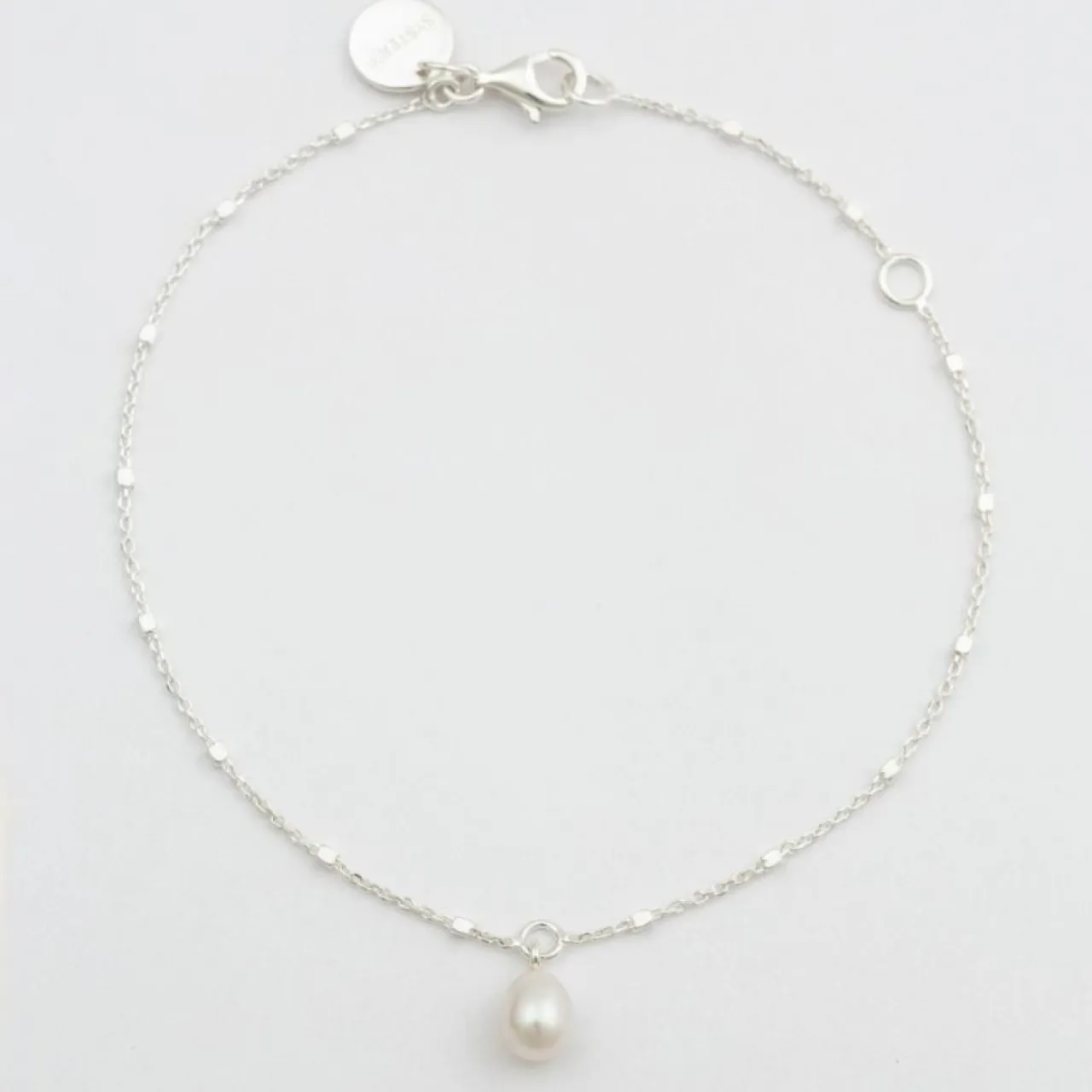 Armband Treasure Single Pearl Silver Armband Silver|Julklappstips