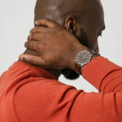 Sale Armbandsur Lee 38 mm Mörkbrun Klockor