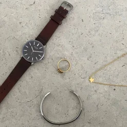 Sale Armbandsur Lee 38 mm Mörkbrun Klockor