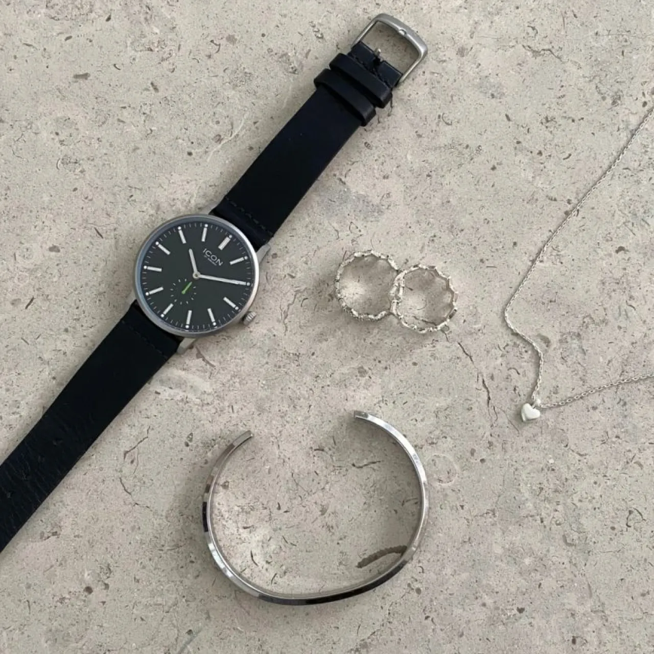 Outlet Armbandsur Lee 38 mm Svart Klockor