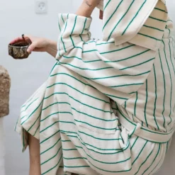 New Badrock Naram Vit/Grön Handdukar|Sommarfavoriter