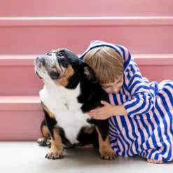 Discount Badrock Poncho Naram Rosa/Blå Barn Barnaccessoarer|Handdukar