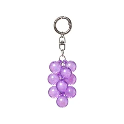 New BAG CHARM Grape Purple Drm-Lnd Bag Charms