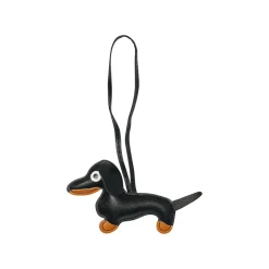 Clearance BAG CHARM Sausage Dog Black Drm-Lnd Bag Charms