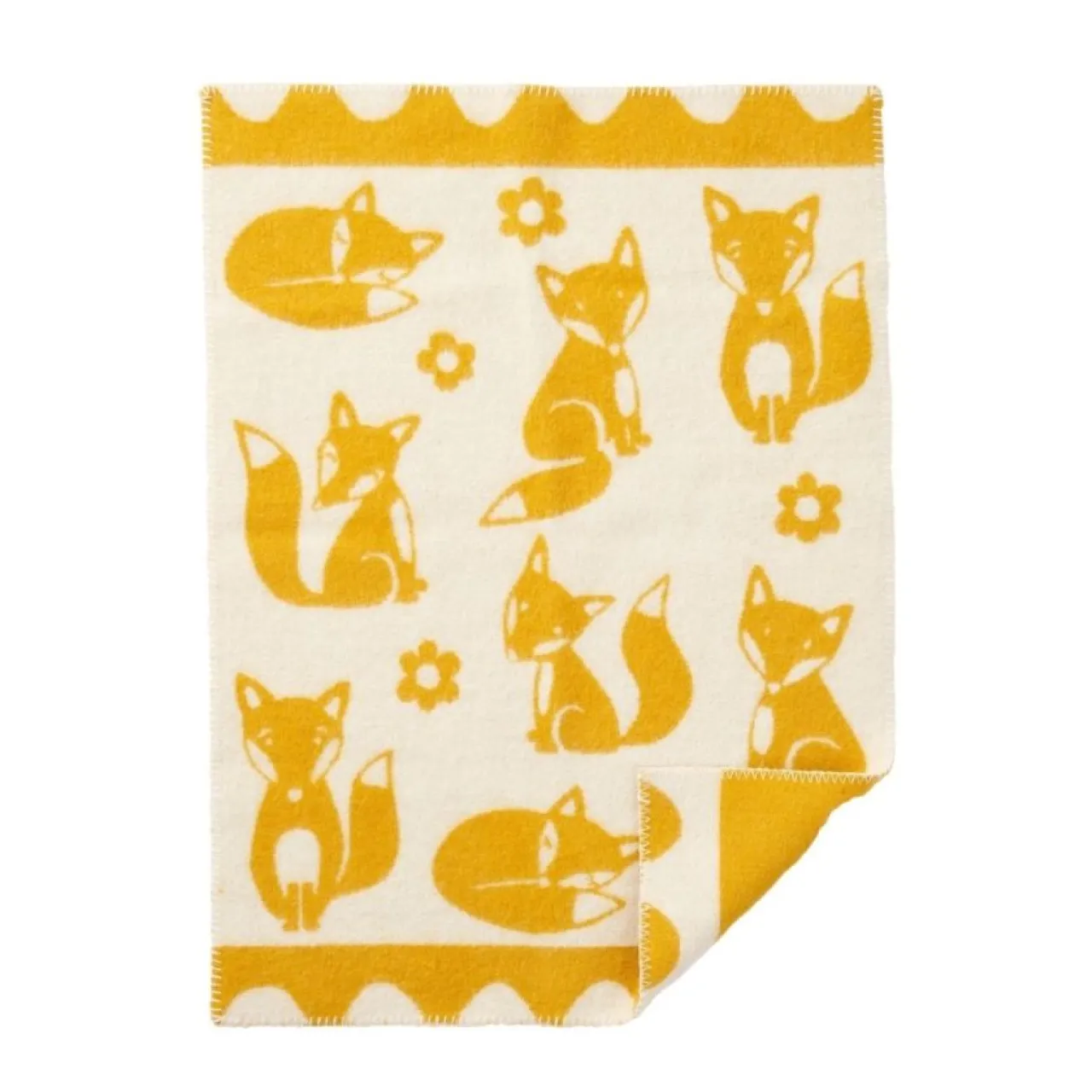 Barnpläd Fox Saffran Barn Barnrum|Filtar & Plädar