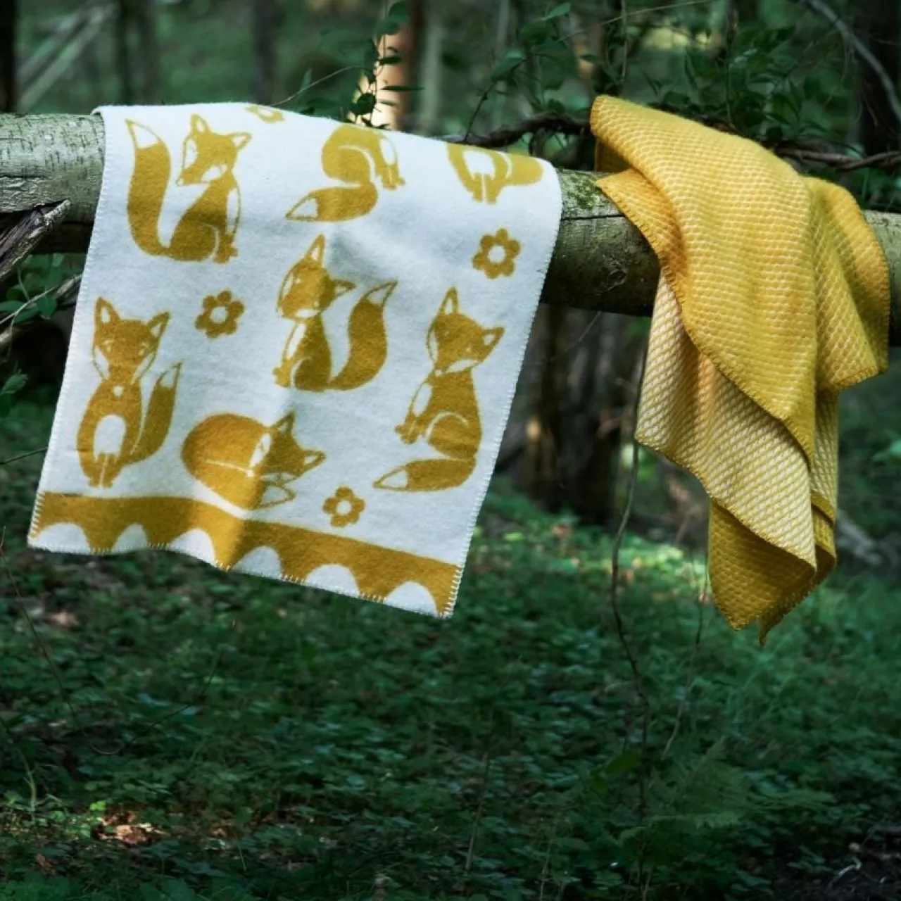 Barnpläd Fox Saffran Barn Barnrum|Filtar & Plädar