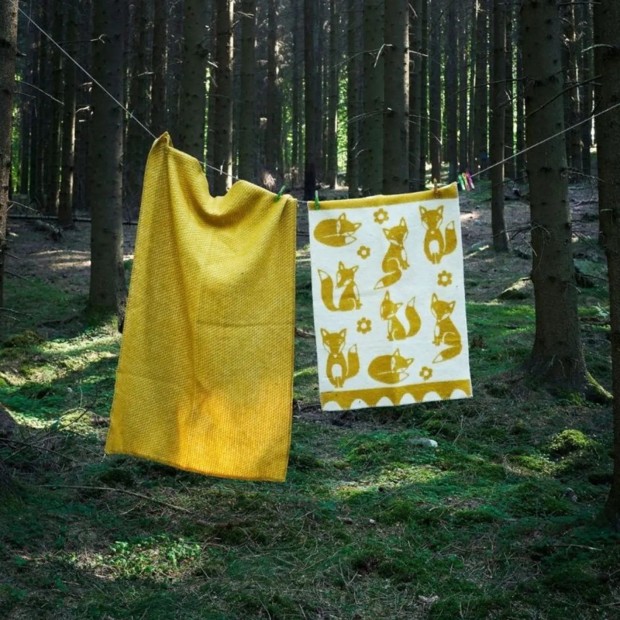 Barnpläd Fox Saffran Barn Barnrum|Filtar & Plädar