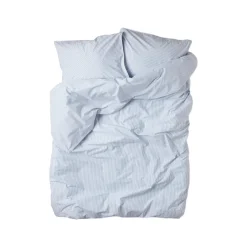 New Bäddset Percale 220x210cm Blå/Vit Påslakanset|Julklappstips