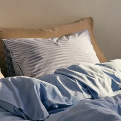 Sale Bäddset Percale 150x210cm Blå/Vit Påslakanset|Julfavoriter