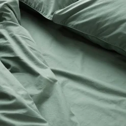 Hot Bäddset Percale 220x210cm Mörkgrön Påslakanset|Novent