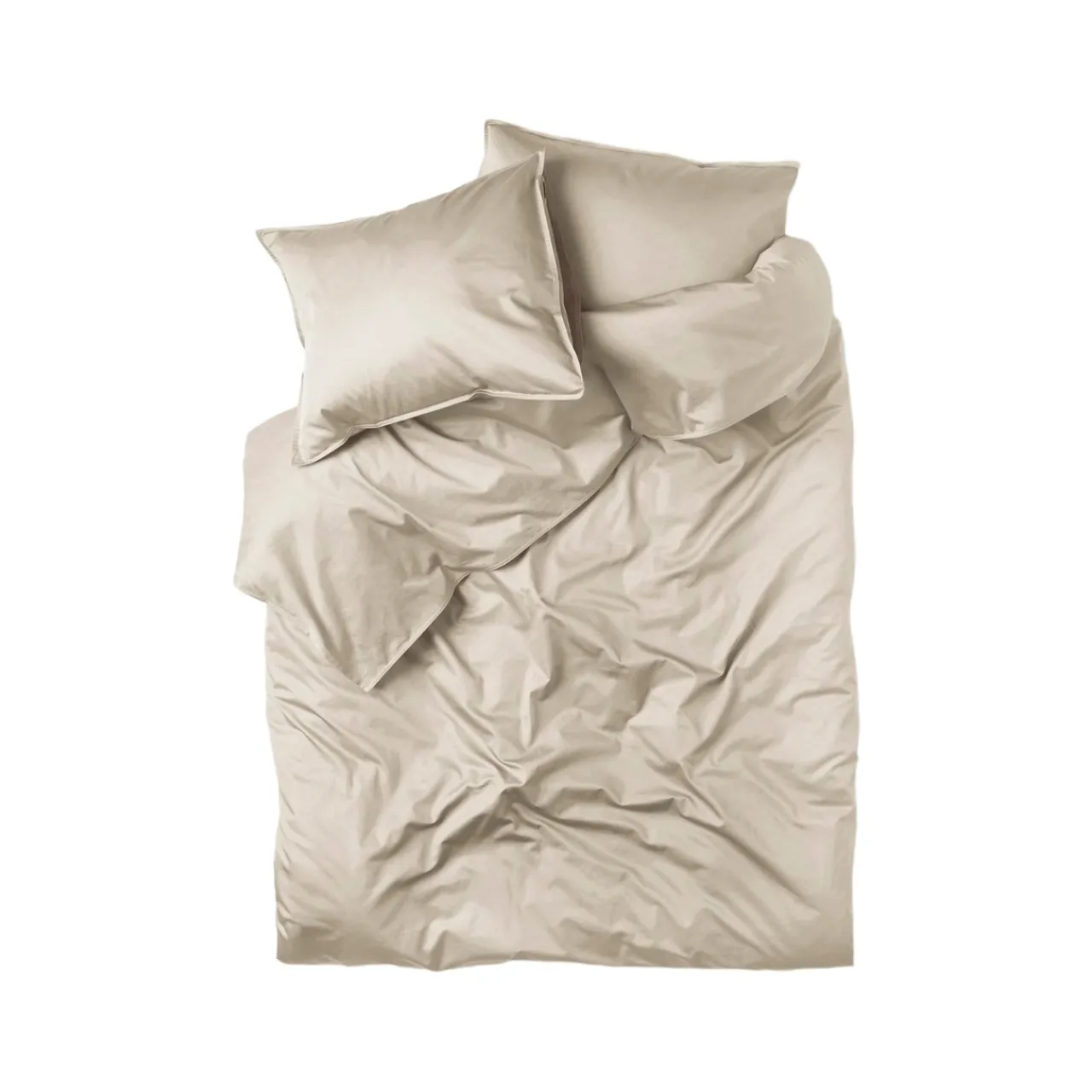Bäddset Satin 220x210cm Beige Påslakanset|Julfavoriter