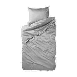 Bäddset Satin 150x210cm Mörkgrå Påslakanset|Julklappstips