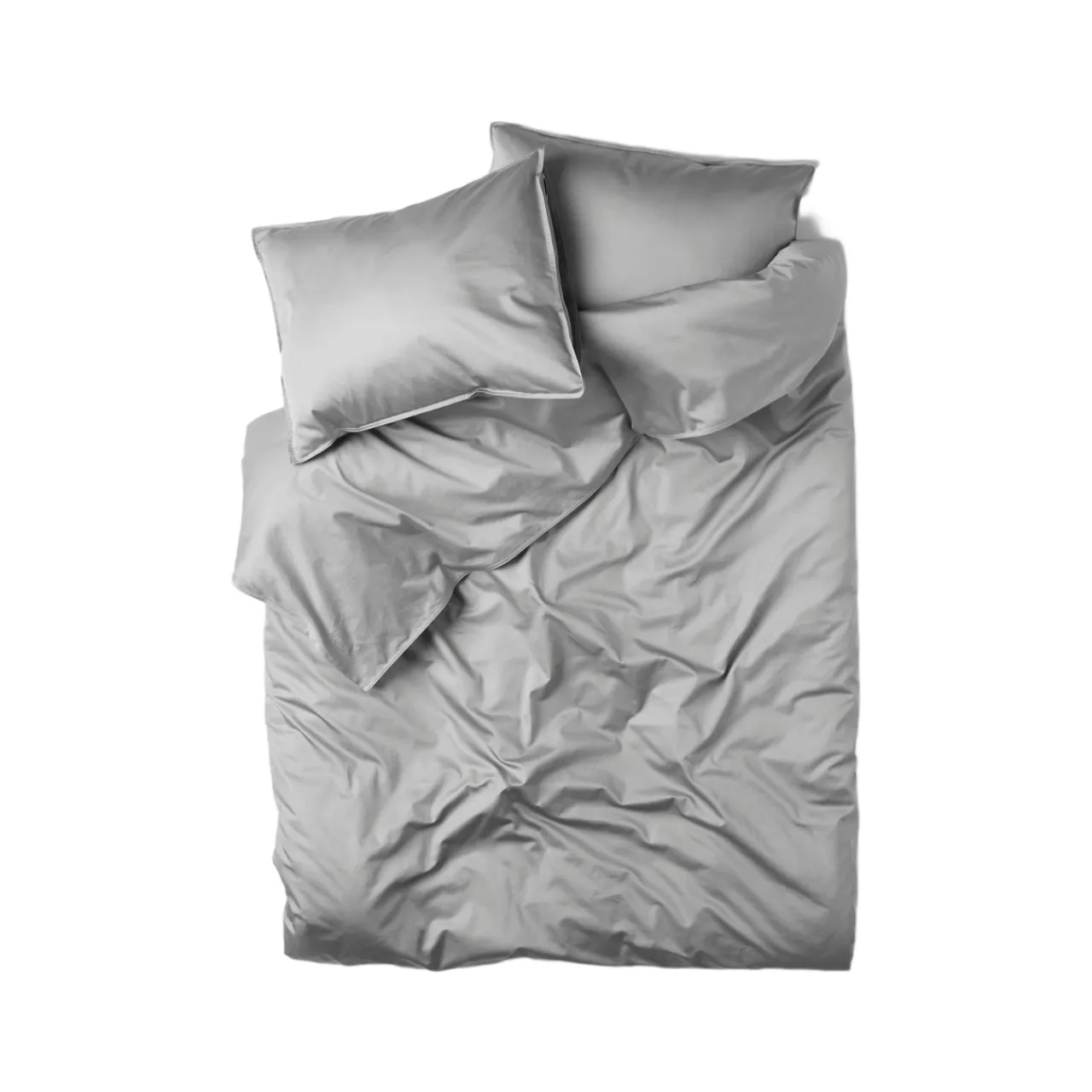 New Bäddset Satin 220x210cm Mörkgrå Påslakanset|Julklappstips