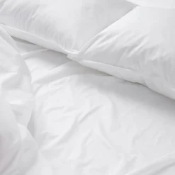 Outlet Bäddset Satin 150x210cm Vit Påslakanset|Novent