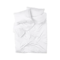 Hot Bäddset Satin 220x210cm Vit Påslakanset|Julklappstips