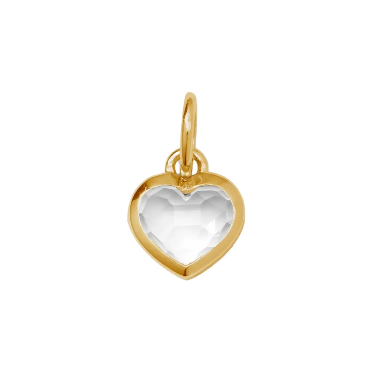 Best Berlock beloved heart Guld Klar Berlocker|Smycken Dam