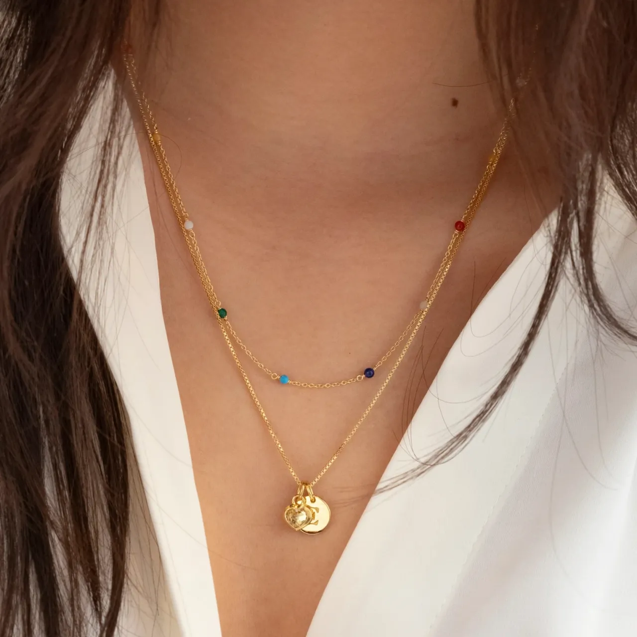 Best Berlock beloved heart Guld Klar Berlocker|Smycken Dam