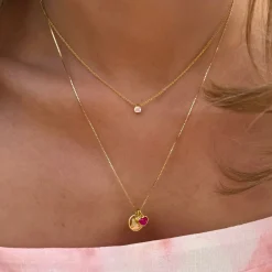 Best Berlock beloved heart Guld Rosa Berlocker|Smycken Dam