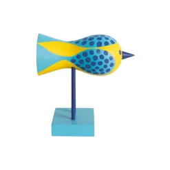 Hot Birds 1967 No.5 Blå/Gul Träfigurer|Julfigurer